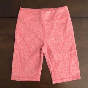Free People Movement Baby Bike Shorts, Heathered Pink, S
